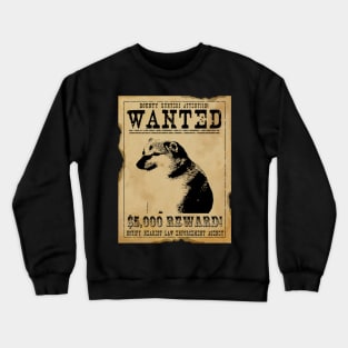 Cheems Wanted Poster Crewneck Sweatshirt